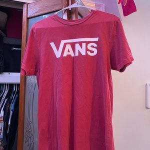 Vintage washed red Vans shirt